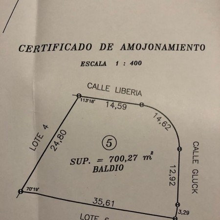 LOTE EN EL CORAZON DE VILLA DEL LAGO DE 700M  RECIBO VEHICULO