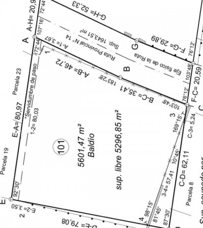 LOTE 5600M2 SOBRE RUTA 14